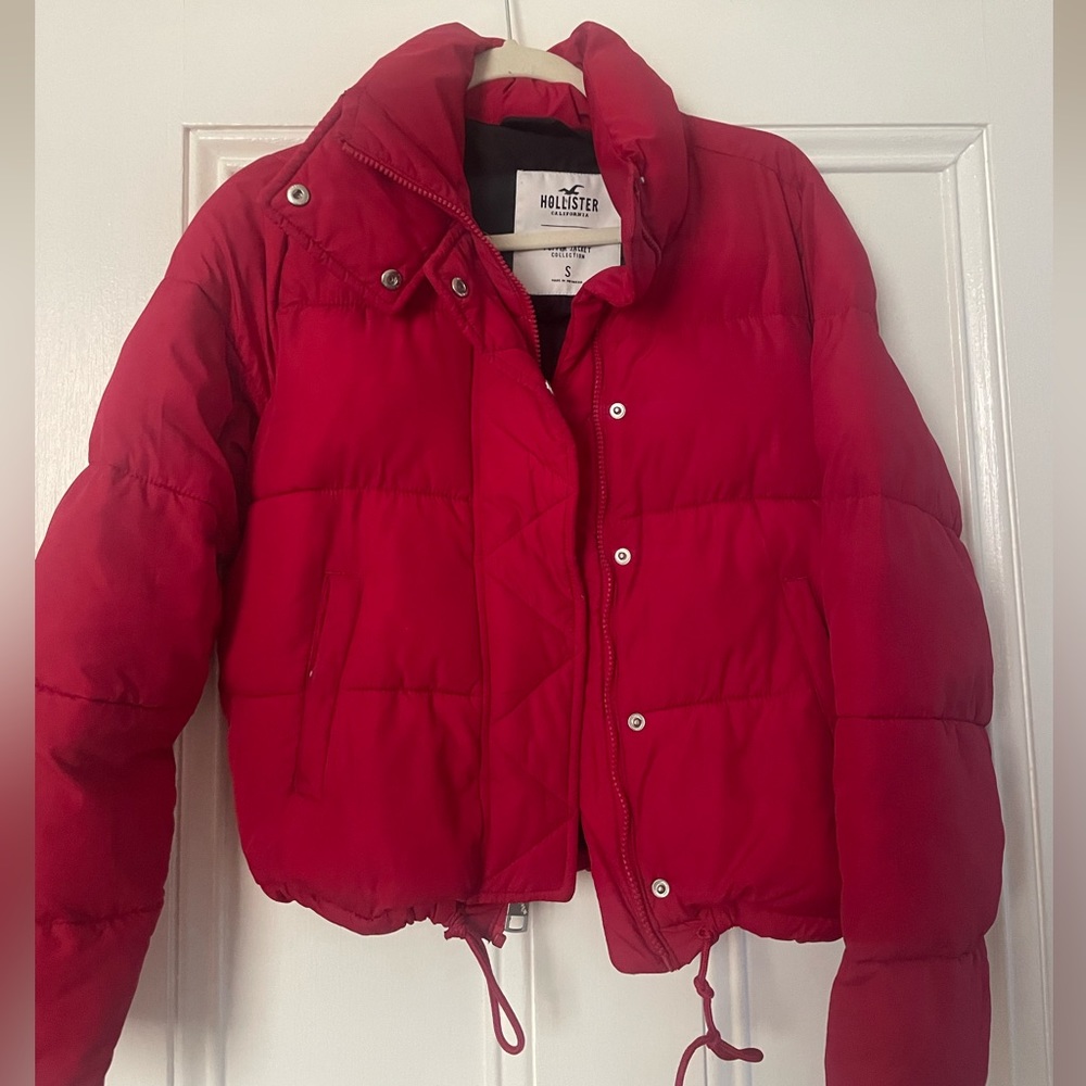Red Puffer Jacket - image 1
